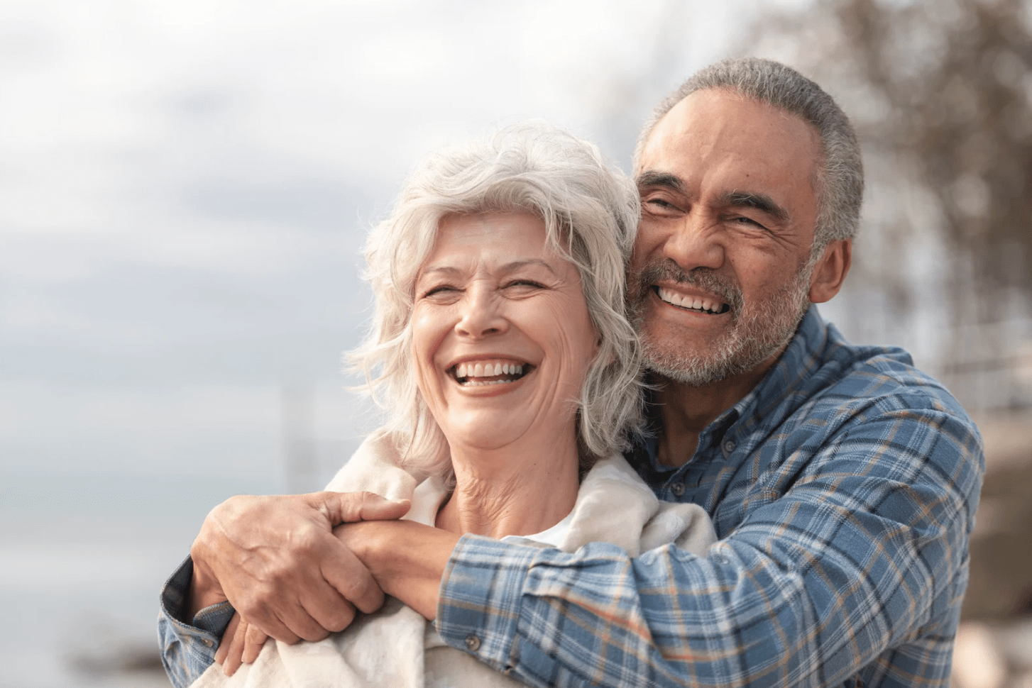 Happy couple after a successful spinal cord stimulator.